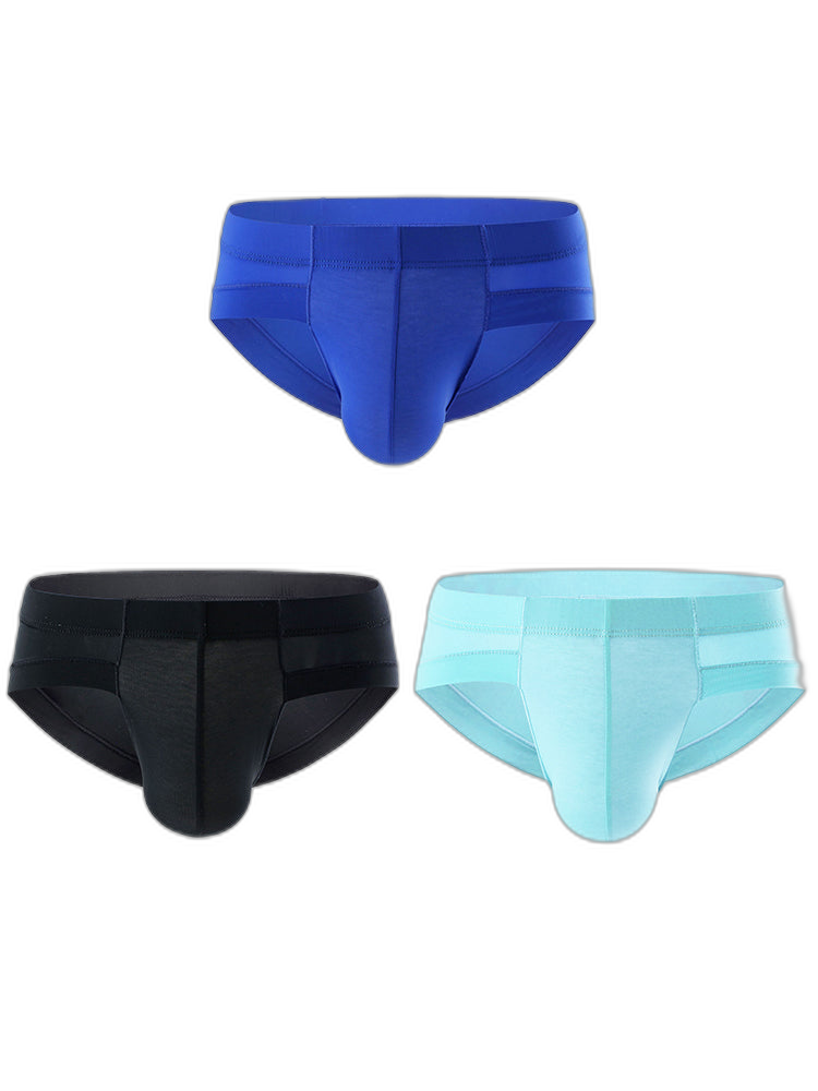 3 Pack Summer Men's Brief With Support Pouch