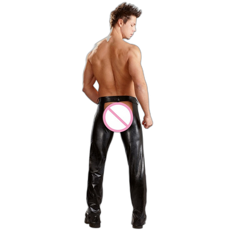 PU Leather Assless Chaps For Men