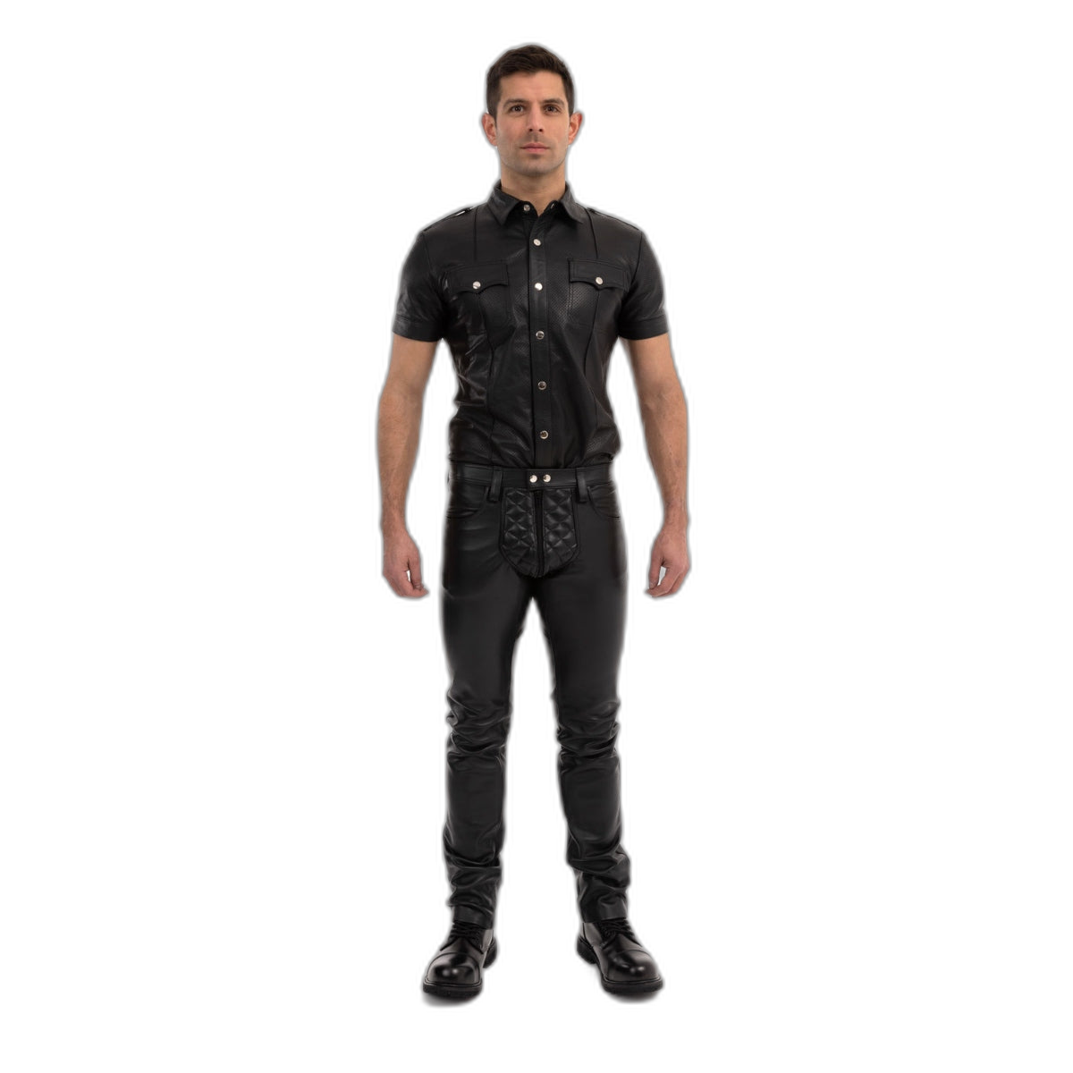 Prowler RED Leather Rider Jeans