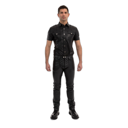 Prowler RED Leather Rider Jeans