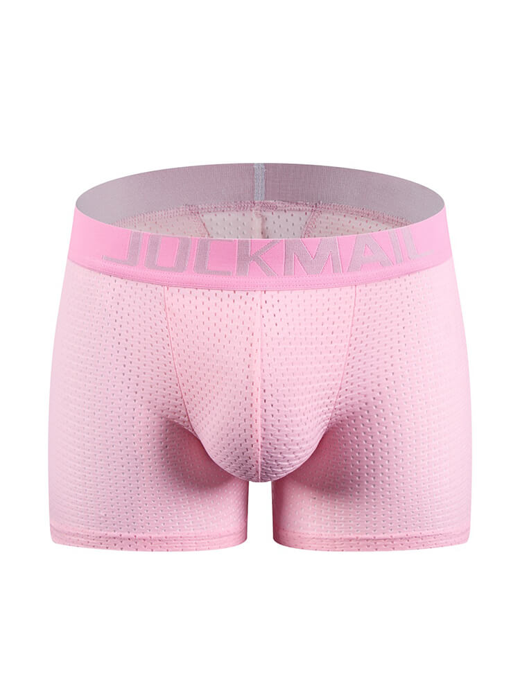 Mesh Padded Sponge Hip Lift Men's Boxer Briefs