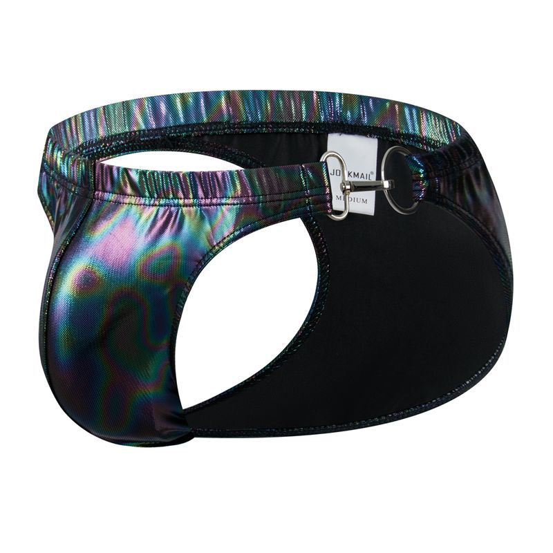 Men's Briefs Laser Imitation Leather Swim Bikini