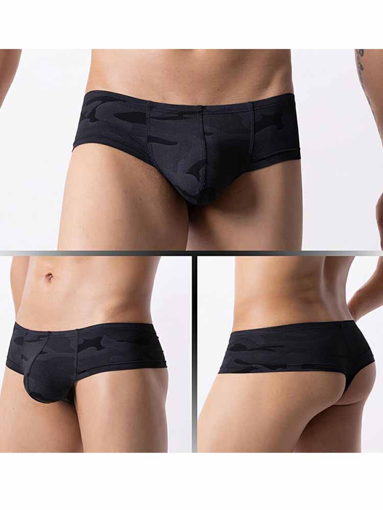 Men's Art Printed U-shaped Mesh Boxer Briefs