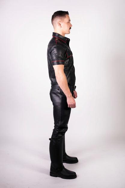 Prowler RED Leather Jeans Classic