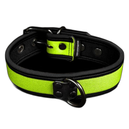 Mr S Leather NEO Puppy Collar Lime Green