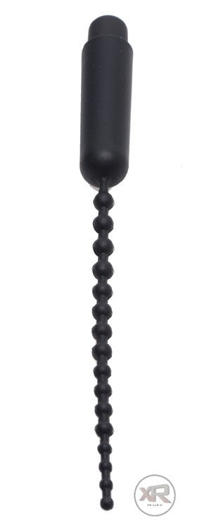 Dark Rod Vibrating Beaded Silicone Sound
