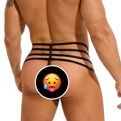 Leather Strap Thong