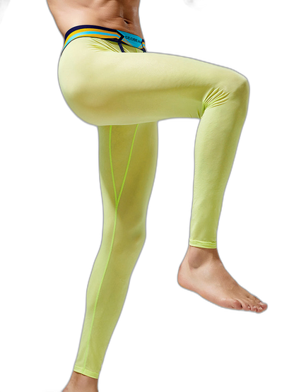 Men's Sexy Sport Long Johns With Large Pouch