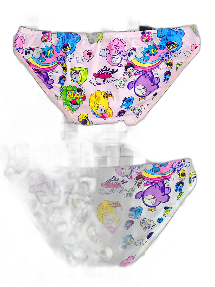 2-pack Men's Breathable Sports Cartoon Print Bikini