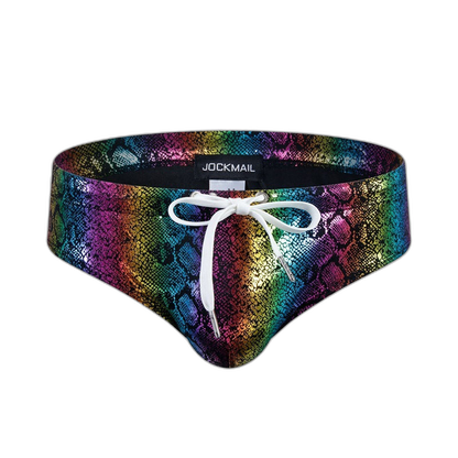 Metallic Snakeskin Bikini Brief