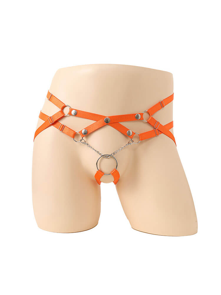 Men's Sexy Cut-Out Chain Bondage Jockstrap