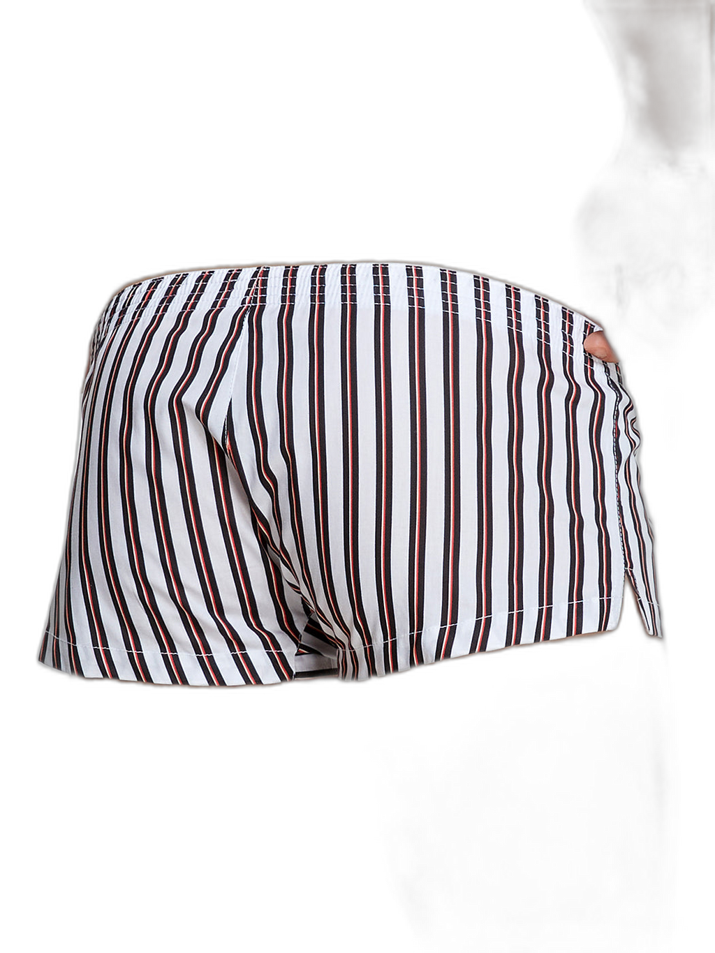 Men's Color Stripes Trunks With Button Fly