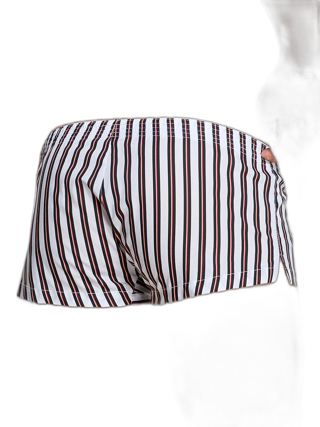 Men's Color Stripes Trunks With Button Fly