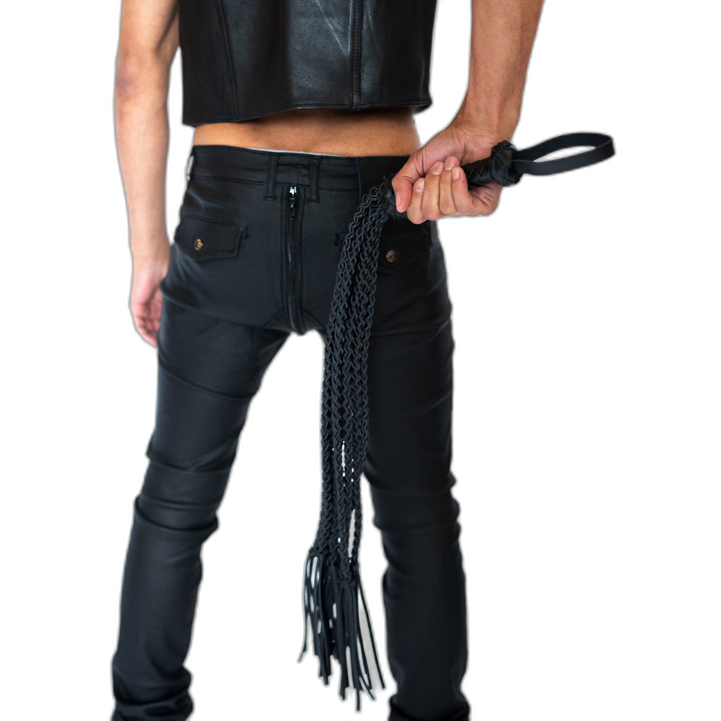 ruff GEAR Leather Tigress Flogger 32 Inch