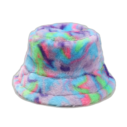 Fluffy Pattern Bucket Hat