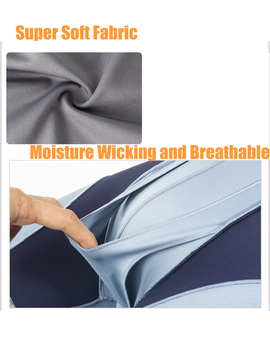 Breathable Sports Boxer Briefs with Open Fly