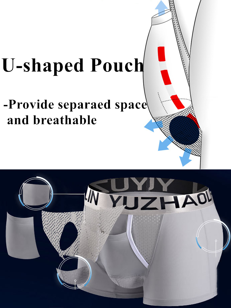 Men's Breathable Separated Pouch Trunks