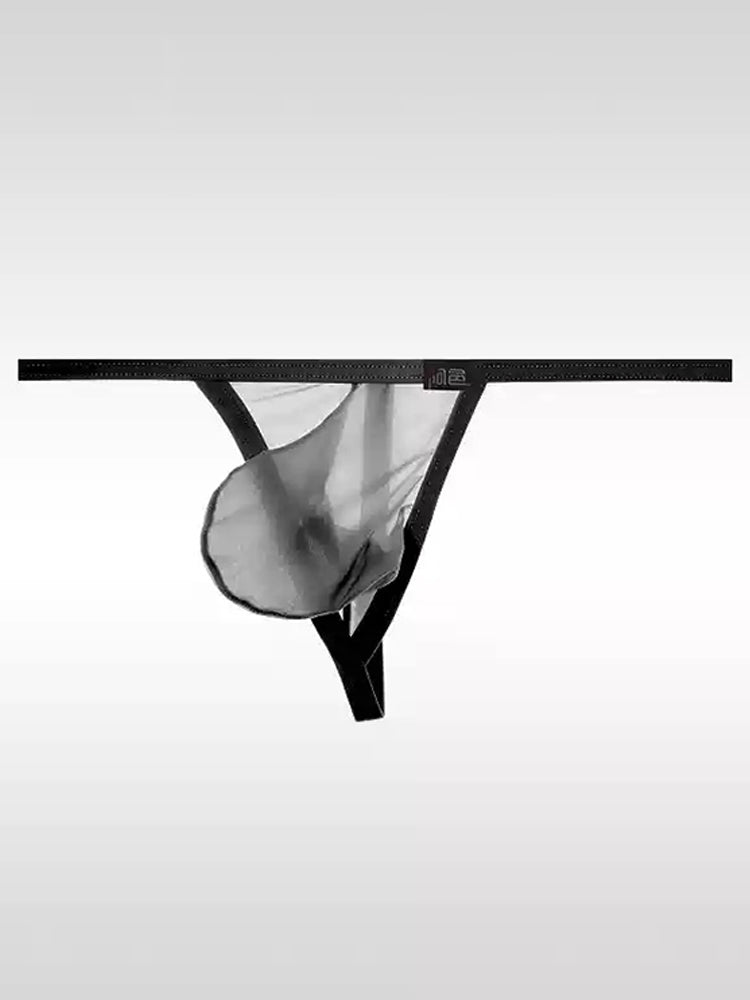 Men's Sexy Thin Ice Silk Low-waist Thong