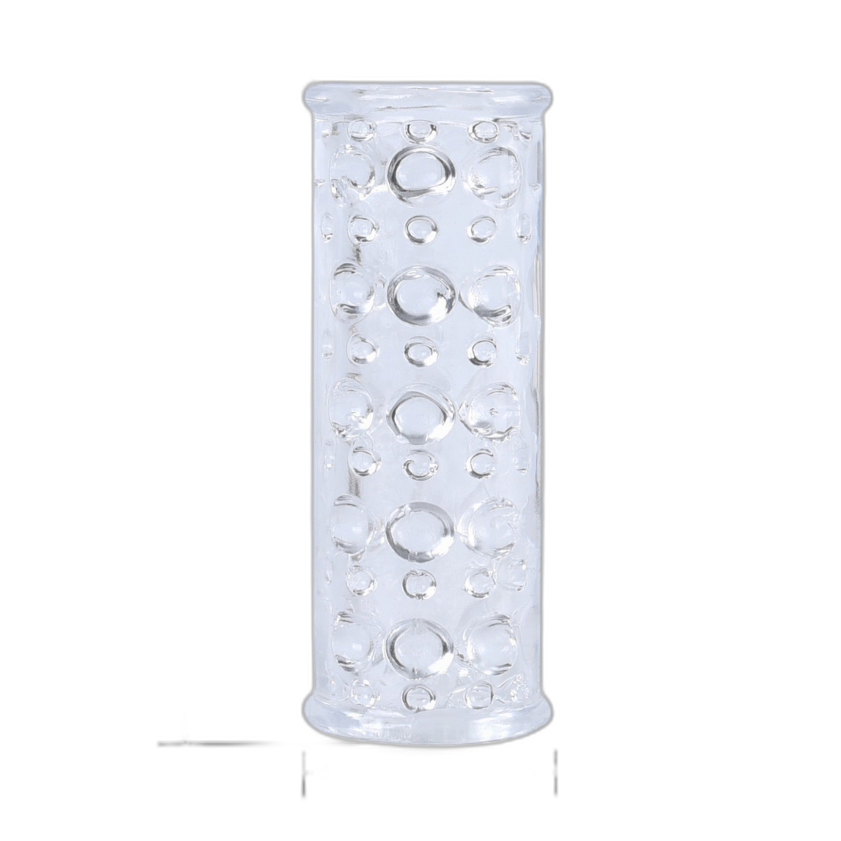 Transparent Ribbed Sleeve Masturbator