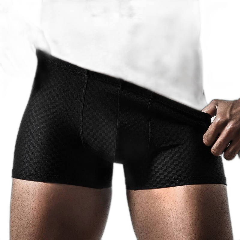 2 Pack Breathable Grid Ice Silk Men's Underwear
