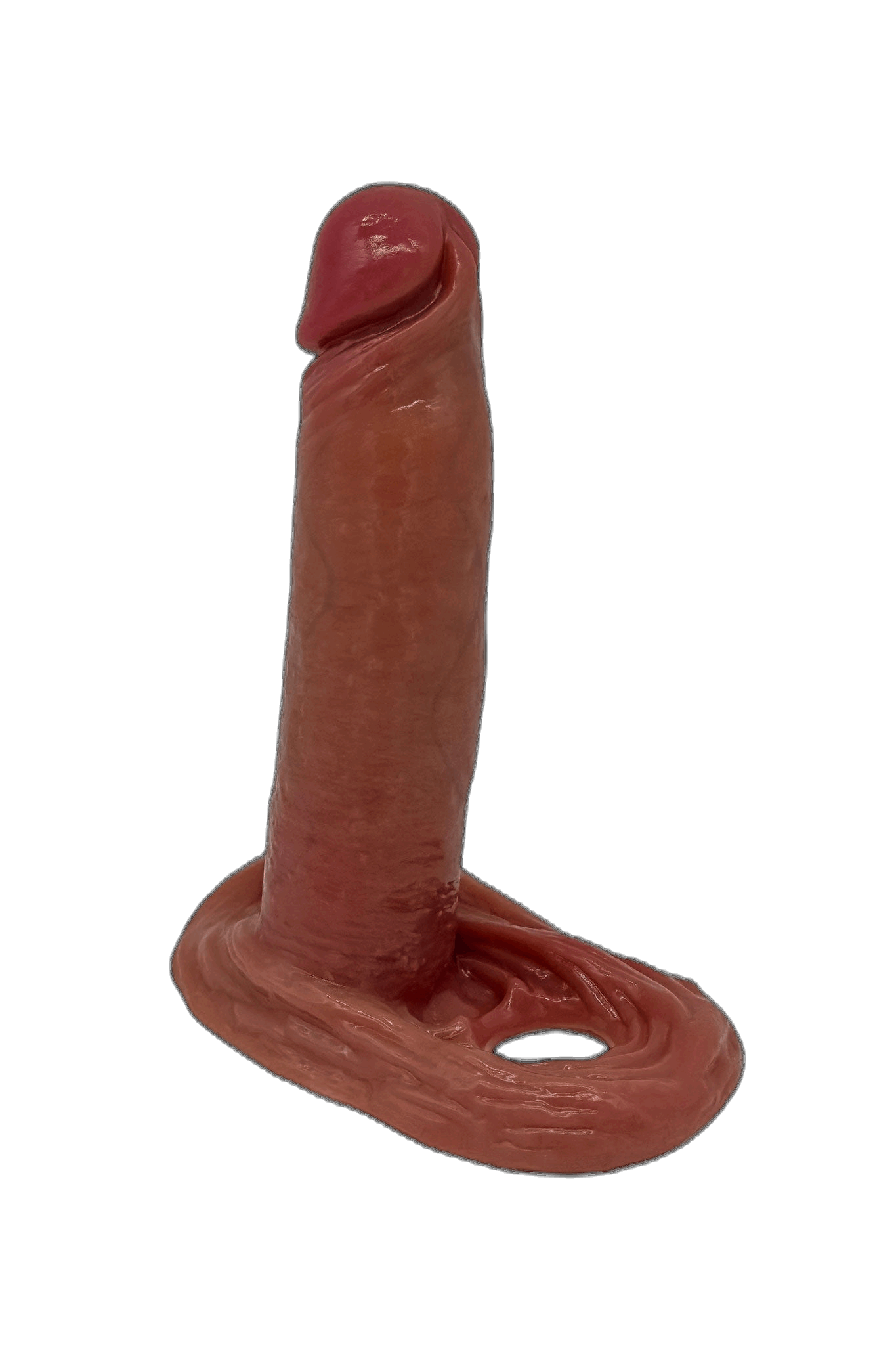Realistic Penis Sleeve with Testicular Locking Ring