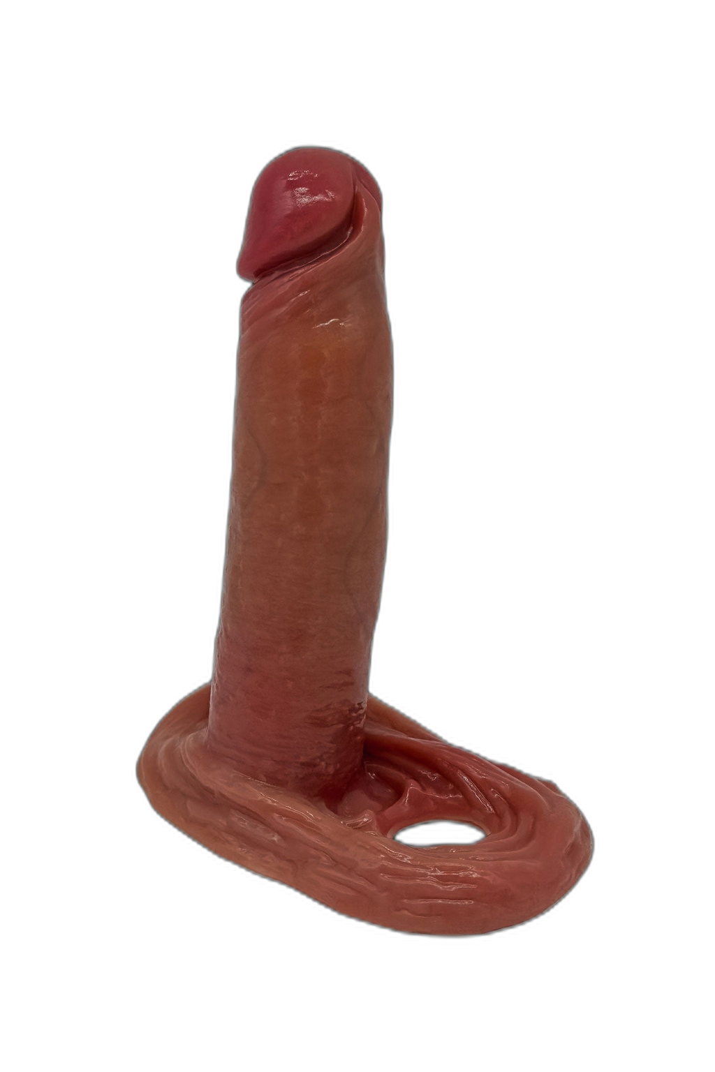 Realistic Penis Sleeve with Testicular Locking Ring
