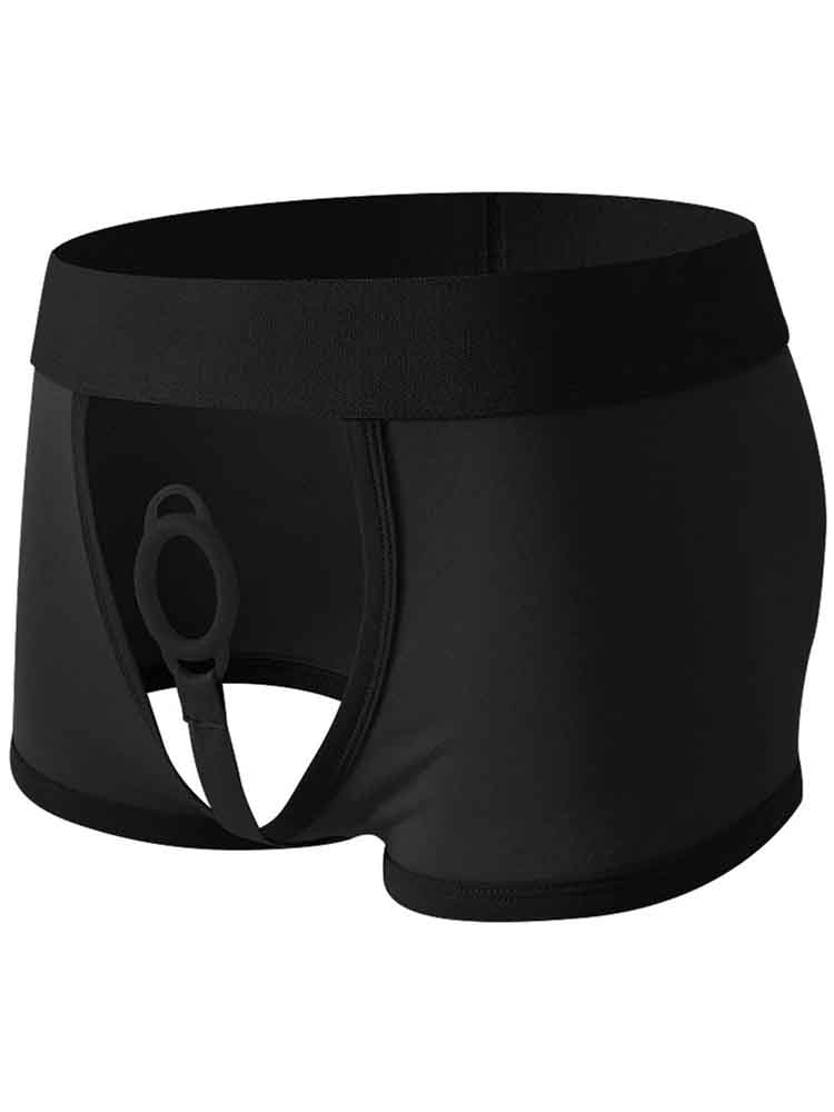 Men's Sperm Locking Ring Hollow Boxer Briefs