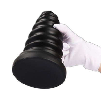 Milo - Ribbed Butt Plug - Soft Anal Dilator - Huge Anal Toy - Anal Sex Toy