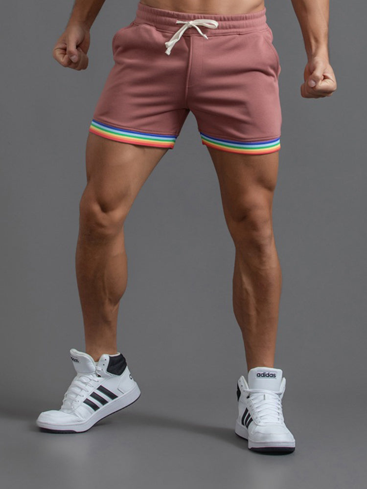 Men's Rainbow Cotton Shorts