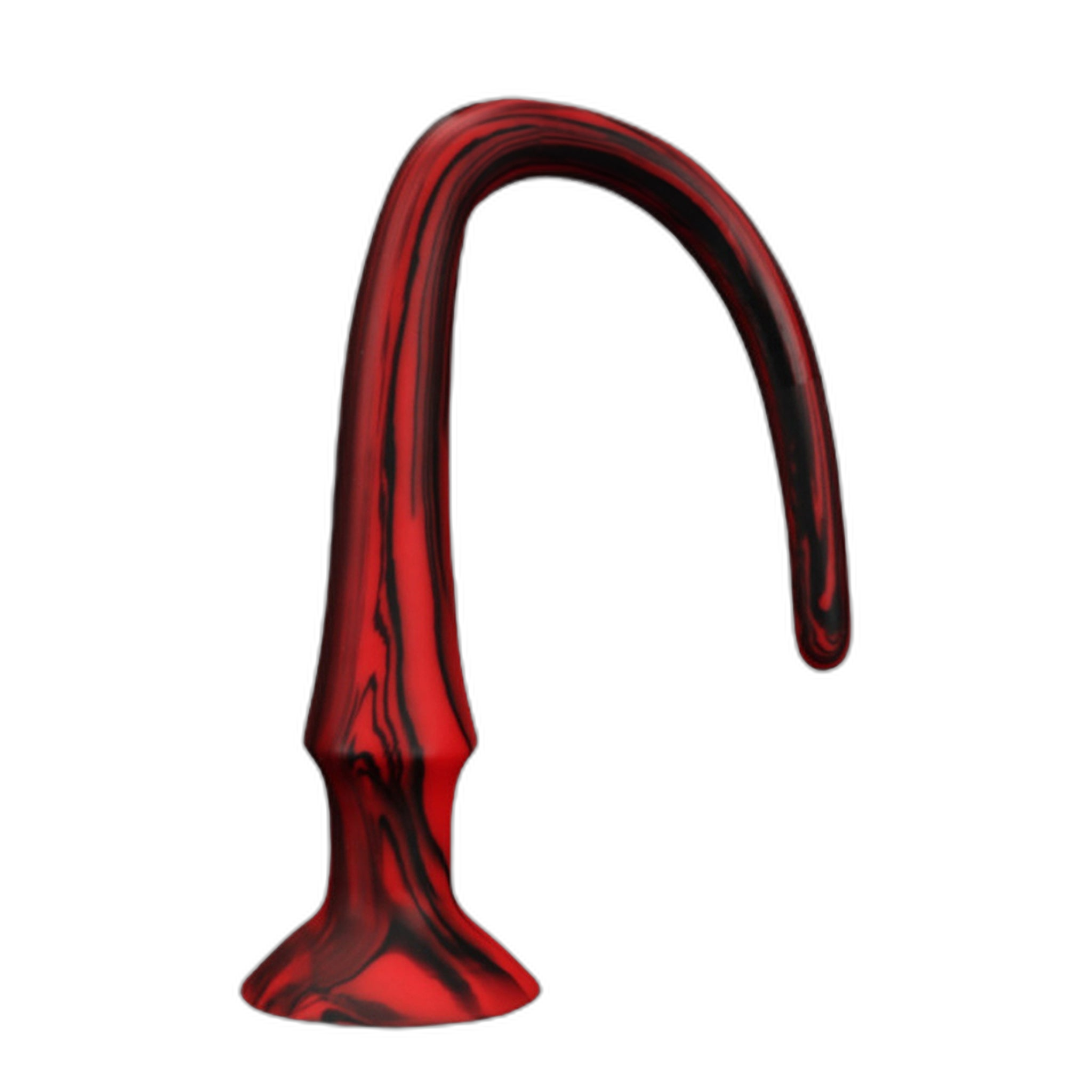 ELITE Liquid Silicone Snake 20 Inch Red & Black Swirl