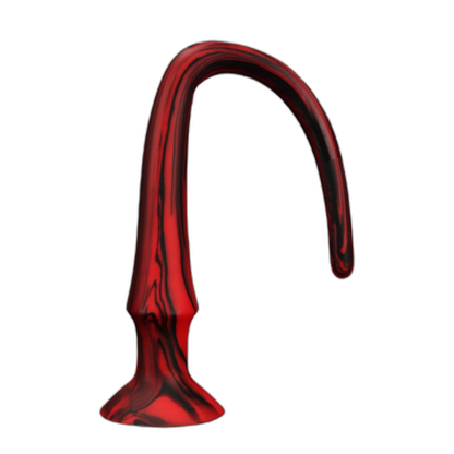 ELITE Liquid Silicone Snake 20 Inch Red & Black Swirl