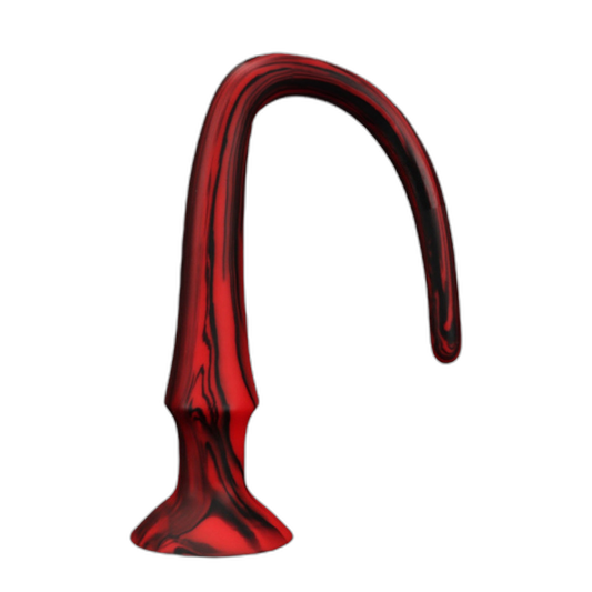 ELITE Liquid Silicone Snake 20 Inch Red & Black Swirl
