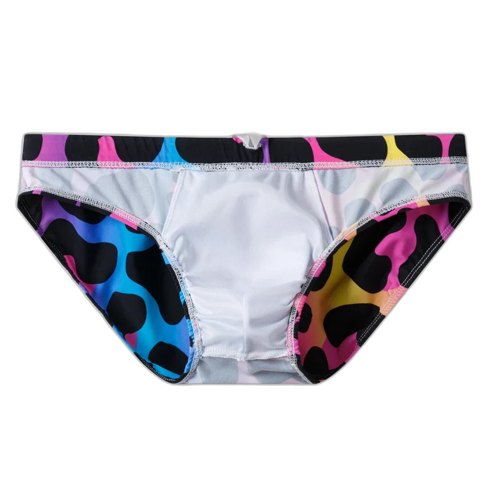 Jockmail Funky Leopard Push-Up Swim Trunks