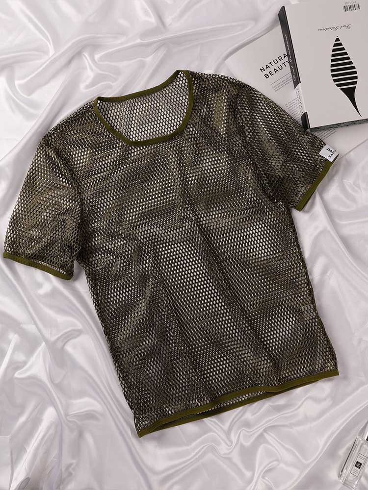 Men's Breathable Mesh Quick-Drying Casual T-Shirt Shorts