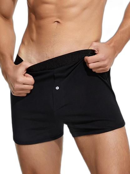 Men’s Knitted Boxers With Button Fly