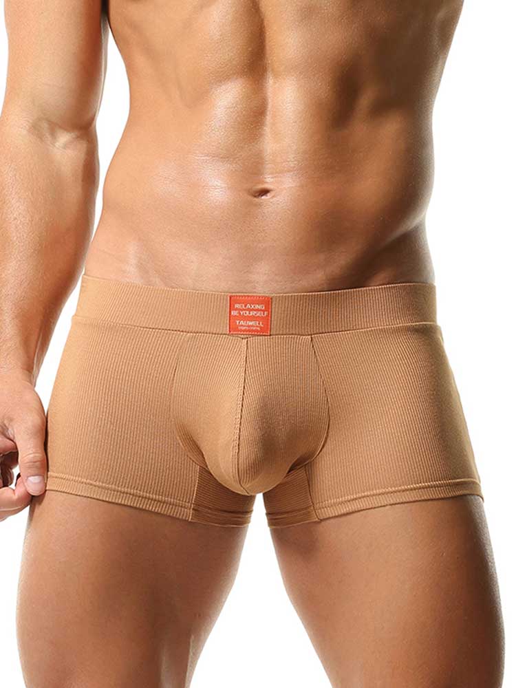 Men's Solid-Color Breathable Lounge Boxers Briefs
