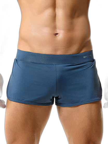 Men's Breathable Mesh Boxer Shorts With Separate Pouch