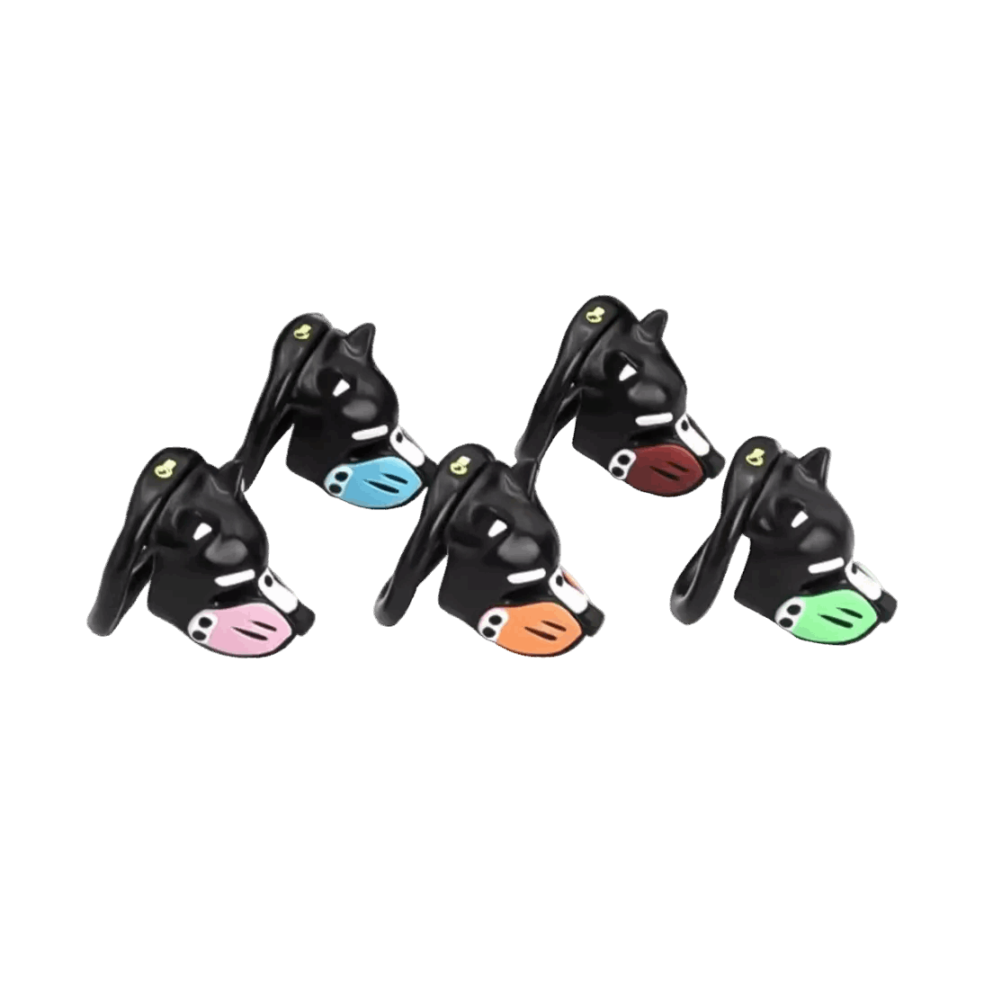 Pup Hood Chastity Cage Red
