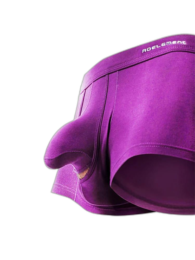 Men's Double Pouch Underwear Separate Pouch Modal Trunks