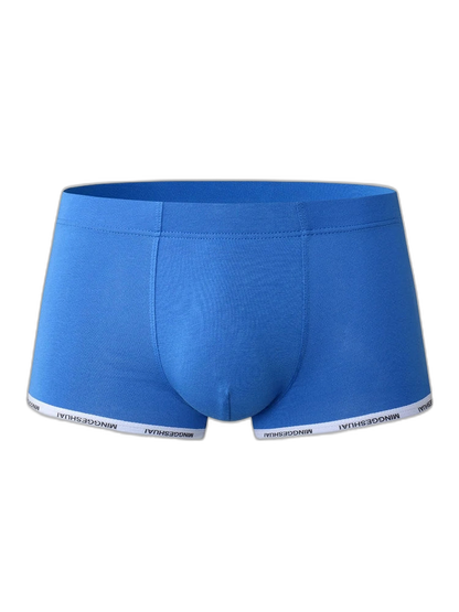 Men’s Letter Trim Applique Cotton Trunks