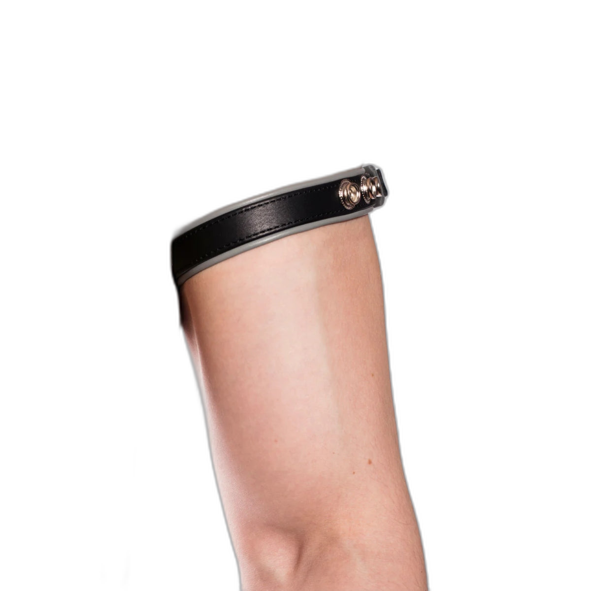 Prowler RED Leather Bicep Band Black Grey