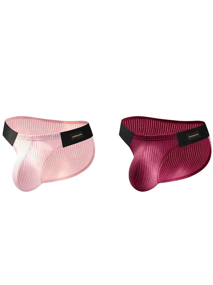 Men's Sexy Low-Rise Colorblock U-Pouch Briefs