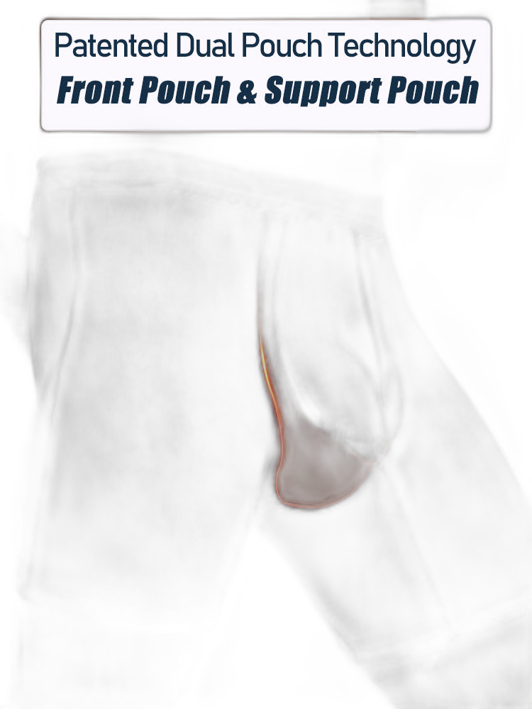 2 Pack Long Boxer Briefs with Separate Pouch