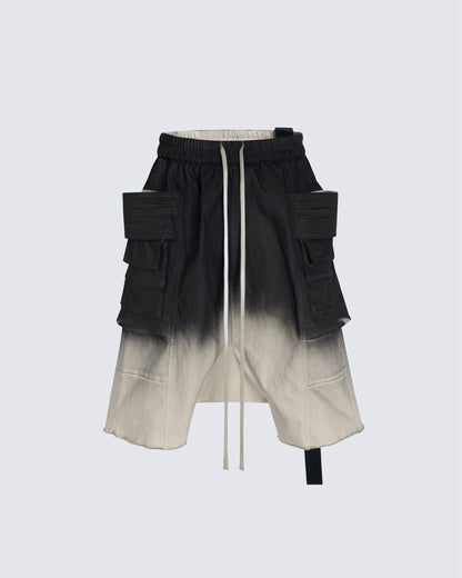 American Workwear Gradient Loose Cargo Summer Shorts