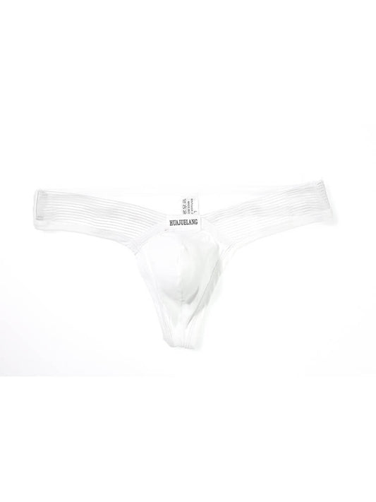 Men's Sheer Low-Rise U-Convex Pouch Thong