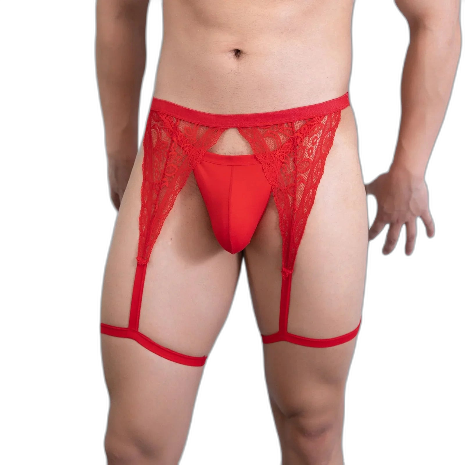 Men's Lace Garter Underwear
