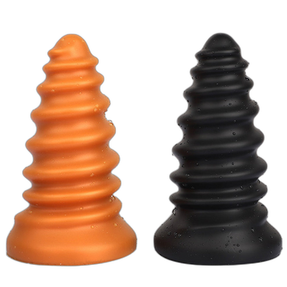 Milo - Ribbed Butt Plug - Soft Anal Dilator - Huge Anal Toy - Anal Sex Toy