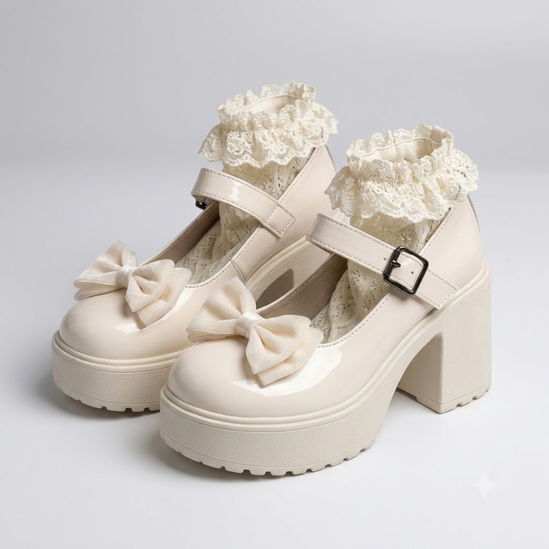 Darling Rosette Mary Jane Heels