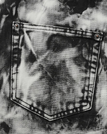 New Raw Hem Ripped Black Jean Shorts