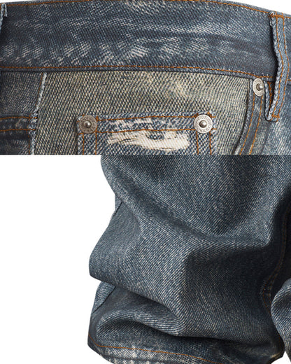 KIIKIO Y2K Star Graphic Flared Jeans